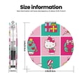 thumbnail image 3 of Qekee Sanrio Print Compact Makeup Mirror Folding Mini Pocket Mirror Portable Hand Mirror Double-Sided 2 x 1x Magnification for Woman Girls-Round Shape, 3 of 9