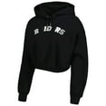 thumbnail image 2 of Women's The Wild Collective Black Las Vegas Raiders Cropped Pullover Hoodie, 2 of 4