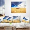 thumbnail image 3 of Designart Huge Rhino with Antelopes - Seashore Throw Pillow - 16x16, 3 of 4