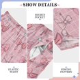 thumbnail image 4 of Cute Pink Bow Pajama Pants Soft and Lightweight Elastic Waistband Pajama Pants, 4 of 8