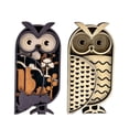 thumbnail image 6 of PatungKu Farmhouses Wooden Owl Decoration Mini Sculpture For Modern Home Interior Styling, 6 of 6