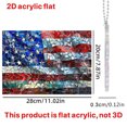 thumbnail image 7 of Window Suncatcher, American Flag Car decal, 7X10 in, Stained Glass Window Film, Car Mirror Hanging Accessories, Fourth of July, Mosaic Finish, 1 Pc, 7 of 7