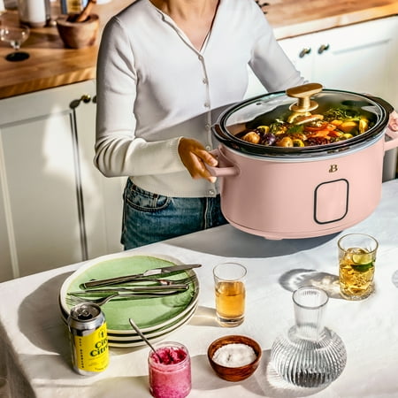 Beautiful 6 Qt Programmable Slow Cooker, Rose by Drew Barrymore