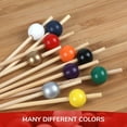 thumbnail image 6 of BambooMN Decorative Ball End Bamboo Cocktail Appetizer Picks Skewers - 5.9" (15cm) - Bright Yellow - 100pcs, 6 of 6