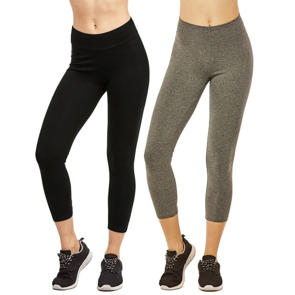 TheLovely Women & Plus Soft Cotton Active Stretch Capri Length Lightweight Leggings
