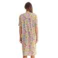 thumbnail image 3 of Just Love Short Sleeve Nightgown Sleep Dress for Women (Large, Grey - Heart Center), 3 of 3