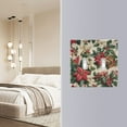 thumbnail image 4 of Yayeee Toggle Light Switch Wall Plate 2-Gang 4.56"x4.48" Decorative Outlet Cover, Red Christmas Poinsettia, 4 of 7