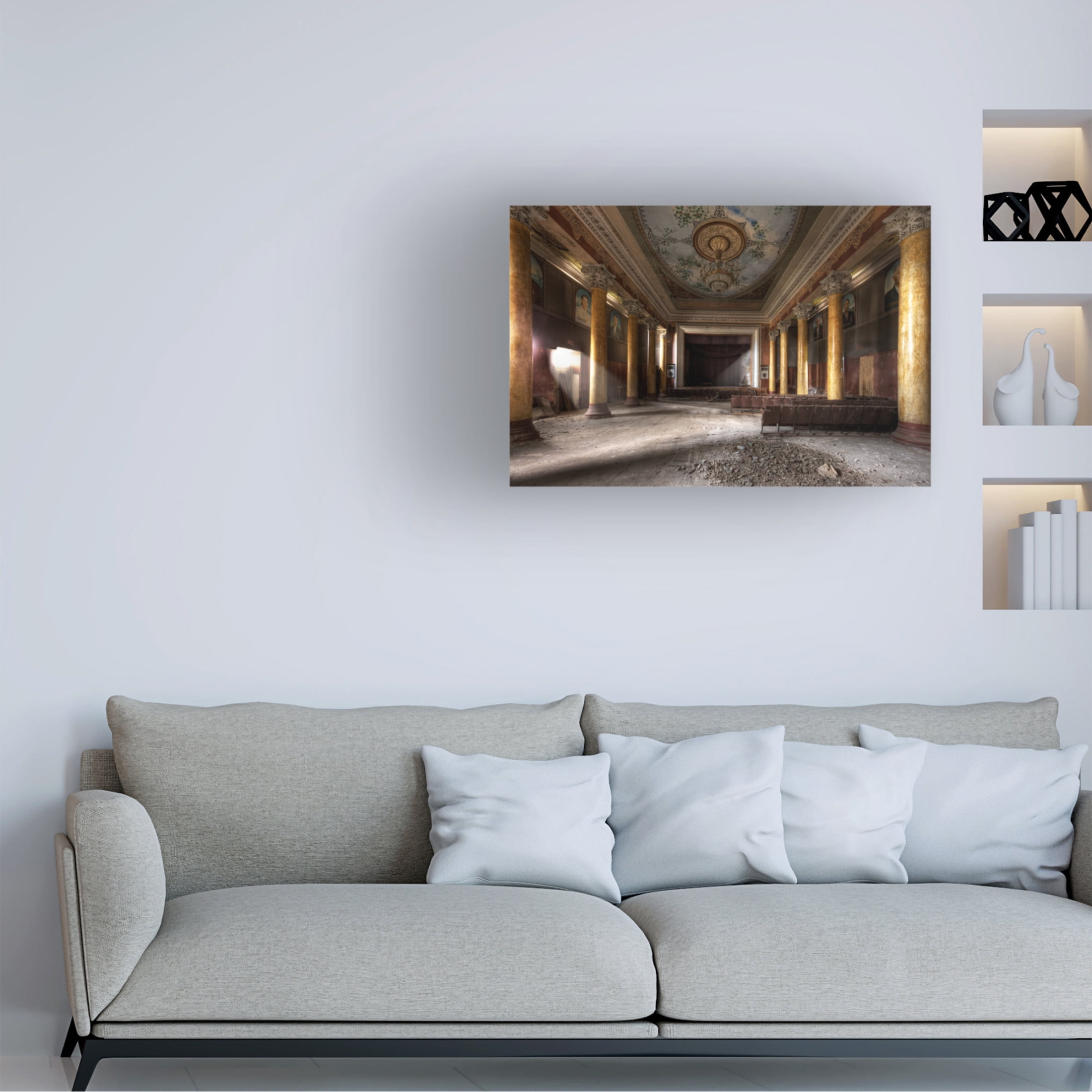 Canvas Wall Art - Dr. Roland Shainidze 'Former Glory' Wall Art for Living Room, Bedroom, or Office D?cor by Trademark Fine Art - 32 x 22 Inches