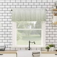thumbnail image 4 of Sage Green Kitchen Valances for Windows 42x12 Inch Kitchen Curtains Valances Rod Pocket Floral Stripe Gradient Simple Branch Texture Bathroom Window Valances for Window Treatment Decor, 4 of 6