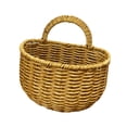 thumbnail image 2 of Cesta de almacenamiento de ratán de imitación Cesta de almacenamiento colgante Organizador de almacenamiento de colgantes de pared rústica para frutas M, 2 of 8