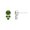 Earrings, variant on 4mm Round Shape Peridot 925 Sterling Silver Tiny Women Valentines Day Gifts Pendant Necklace