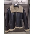 thumbnail image 2 of Abrigo de invierno 2024 para hombre, piel natural, piel de oveja original, chaqueta de cuero genuino, traje de motocicleta, chaquetas gruesas reales, 2 of 5