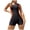 Orange, variant on QHFBli Swimsuit Women Boyleg One Piece Water Aerobic Competitive Bathing Suit