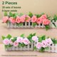 thumbnail image 2 of 2 piezas de 7,87 pies/pieza de enredadera de rosas artificiales, enredaderas de rosas artificiales, planta colgante para decoración de mesa de arco de fiesta de boda, 2 of 5