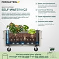 thumbnail image 6 of Permasteel Self-Watering Garden Bed, Rolling Planter for Vegetables, Flowers, Herbs, and Fruit, Outdoor Indoor, Caster Wheels, Ivory, 6 of 9