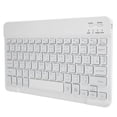 thumbnail image 4 of Teclado inalámbrico Bluetooth de 10 pulgadas con retroiluminación RGB, tecla cuadrada para teléfono, tableta, blanco tailandés, 4 of 5