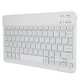 thumbnail image 4 of Teclado inalámbrico Bluetooth de 10 pulgadas con retroiluminación RGB, tecla cuadrada para teléfono, tableta, blanco tailandés, 4 of 14