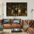 thumbnail image 3 of The Night Watch by Rembrandt Van Rijn Poster Decorative Painting Canvas Wall Art Living Room Posters Bedroom Painting,Unframe-style,16x24inch(40x60cm), 3 of 8