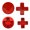 Red, variant on Adjustable Sensitivity Round Key Easy to Install Game Controller Component for Game Controllers for Gaming