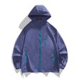 thumbnail image 2 of Sun Protection Jacket for Mens Summer Hooded Plus Size Long Sleeve Quick-Dry Lightweight Sun Hoodies Summer Casual Outdoor Hiking Fishing Sun Protection Clothes with Pockets, 2 of 5