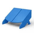 thumbnail image 6 of WestinTrends Riviera Modern HDPE Plastic Folding Patio Adirondack Ottoman, Pacific Blue, 6 of 9