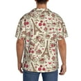 thumbnail image 5 of KLL Paris Vintage Print Men's Shirt Short Sleeve Button Down Summer Cuba Beach Shirts- 4X-Large, 5 of 7
