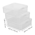 thumbnail image 2 of TABLETREANDS 3Ud Plastic Storage Boxes White Multi-Functional Easy to Open and Convenient Use, 2 of 7