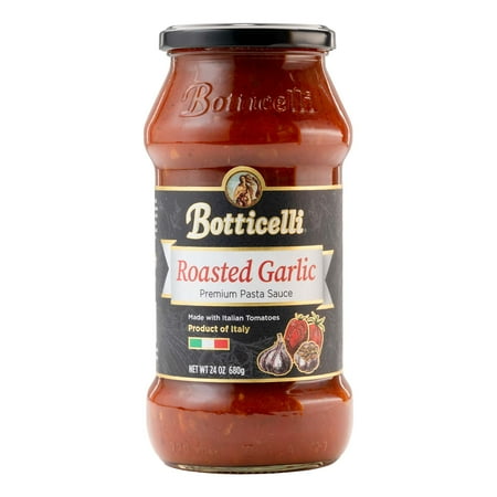 Botticelli Roasted Garlic Pasta Sauce, 24 oz, 5 Servings, No Preservatives