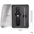 thumbnail image 1 of Antisplash Nail Clippers Set | Stainless Steel Clippers and File | Portable Iron Case | Nail Care Tools | Debris Reducing Design | Professional Manicure Kit | Travel-Friendly Grooming, 1 of 2