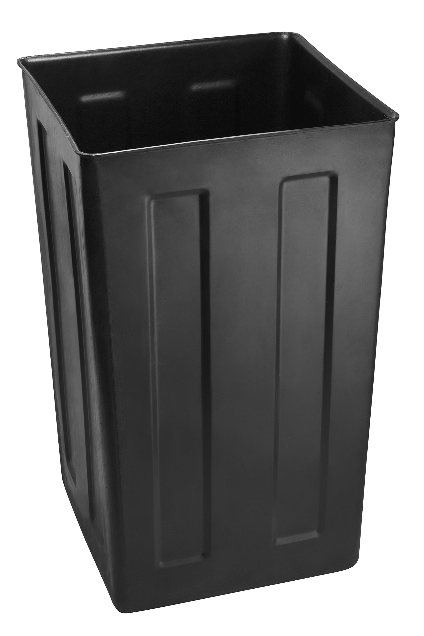 Alpine Indoor & Outdoor Commercial Trash Can with Lid - 40 Gallon Heavy Duty Metal Garbage Can with Removable Bin, Locking Lid, Perfect for Pool, Deck, Office, Mall Black, Grey