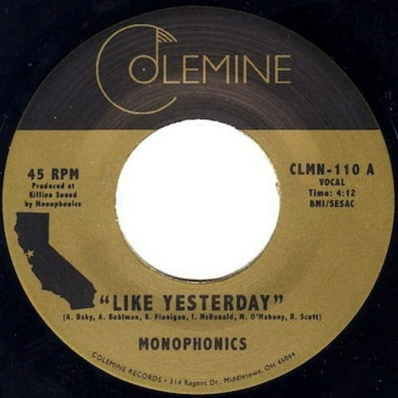 Monophonics - Like Yesterday - Music & Performance - Vinyl [7-Inch]