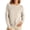 Beige, variant on Women's Rhinestone Knit Sweater Elegant Round Neck Long Sleeve Pullover Soft Breathable Solid Color Casual Winter Base Layer Top
