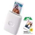 thumbnail image 1 of Fujifilm 16767155 Instax Mini Link 2 Impresora para smartphone Clay White Bundle con Instax Mini Twin Pack Instant Daylight Film 20 disparos, 1 of 8
