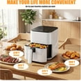 thumbnail image 5 of Compact Digital 3 Qt Fryer with Auto Shut-Off, Nonstick Dishwasher Safe Basket for Small Spaces, 5 of 6