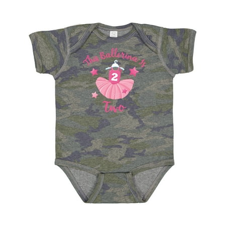 

Inktastic Ballerina 2nd Birthday Gift Baby Girl Bodysuit