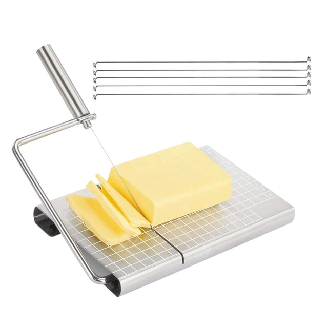 Easy Grinder Clear Glass Most Useful Gadgets for Kids Pizza Prep Station Ground Beef Chopper Smart Kitchen Gadgets for Home Cheese Slicer Multipurpose Cheese Cutter Stainless Steel Cheese Slicers For