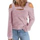 thumbnail image 2 of Camisas Para Mujer Camisetas de Gran Tamaño Manga Larga Cusal Cuello Redondo Hombro Con Fugas Sudaderas Ligeras Color Sólido Cobertura Tops Odeerbi  ODB134472, 2 of 5