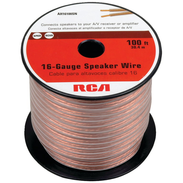 RCA - Ah16100sr - 100 ft 16-Gauge Speaker Wire