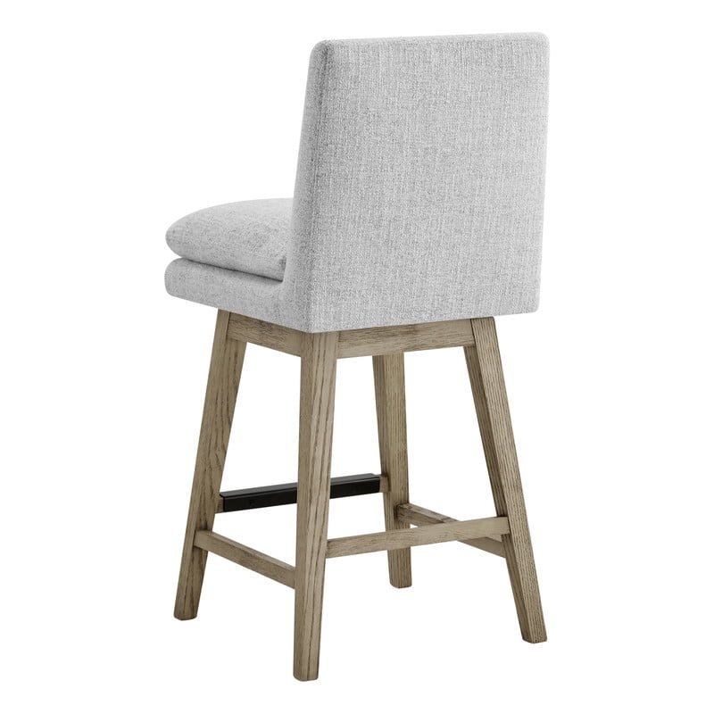 Spruce & Spring Swivel Upholstered Counter Stool Indoor Fabric Stool