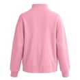 thumbnail image 5 of Nfurl Womens Mock Neck Sweatshirt Oversized Long Sleeve Pullover Tops Loose Fit Casual Trendy Going Out Ladies Sweatshirts Pink,L, 5 of 8