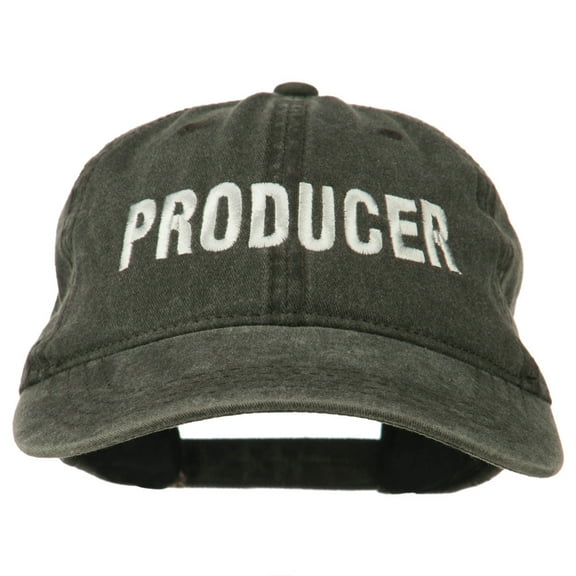 Producer Embroidered Washed Cap - Black OSFM