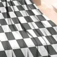 thumbnail image 3 of Gray and White Checkerboard Checkered Pattern Blanket,Comfortable Soft Flannel Throw Blanket,All Season,Warm Lightweight Blankets for Sofa Bed Couch Living Room Chair,30"x40", 3 of 4