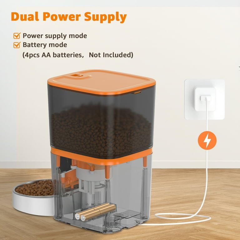 Roilpet 6L Automatic Pet Feeder for Cats Dogs Rabbits with Camera