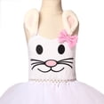 thumbnail image 4 of MZXELPRJD Bunny Dresses for Girls Funny Kids Party Dress with Plush Rabbit Ears Headband Baby Girl Hare Tutu Dress Up Outfit Flower Princess Dress, 4 of 5