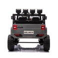 thumbnail image 5 of Resenkos Gray,24V 2 Seater Ride On Truck Car, 4WD motors, with 2.4G Remote Control,Metal Suspension,Soft Start,Music, LED Light,Outdoor/Off road/Toys Gifts, 5 of 7