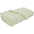 thumbnail image 3 of Fennco Styles Chunky Cable Knit Throw Blanket 50" W X 60" L – White Cozy Blanket for Couch, Bedroom, Living Room and Office Décor…, 3 of 5