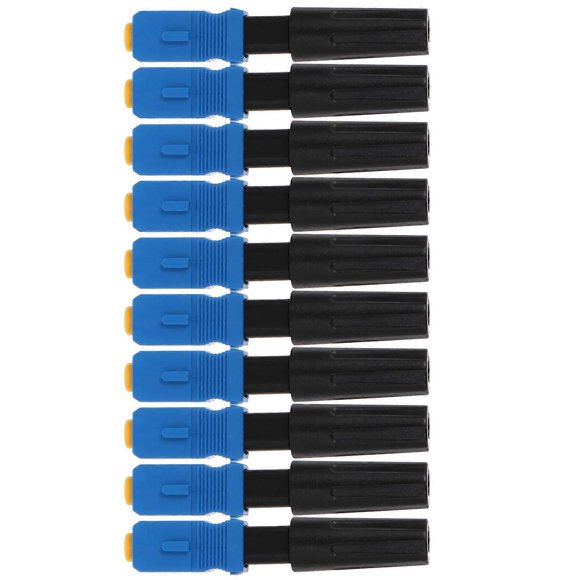 Fiber Quick Connector For Installers Rectangular Low Insertion Loss Blue 5.5X1CM Loss 10Pcs