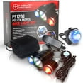 thumbnail image 1 of NP NIGHT PROVISION PS1200 Front & OPTIKS 210 Rear Police Patrol Bike Light - Red/Blue Strobe LED - Rechargeable - Water Proof - 5 Modes, 1 of 4