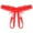 Red, variant on Bigersell Thong Panties for Women Floral Lace Mesh Lingerie Underwear Breathable Comfortable Bikini Panties Women’s G-String Lace Briefs Underpants Red One Size
