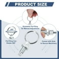thumbnail image 3 of Uxcell Spring Plunger with Pull Ring, Carbon Steel Pull Ring Indexing Plunger Retractable Spring Manual Plungers for Mould M10x1.5 2, 3 of 7